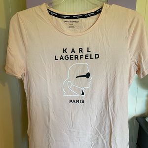 Blush Pink Karl Lagerfeld Tee Shirt 🌸
